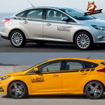 Auto DIY Styling Vinyl Decals Car Side Skirts Stickers Stylish Graphics Car Accessories for Ford Focus 2 3 MK2 MK3